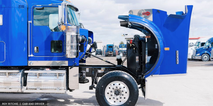 this image shows commercial truck suspension repair in Chicago, Illinois
